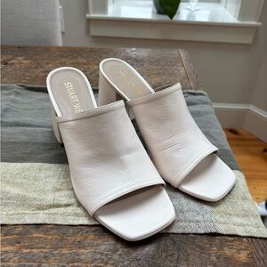 Stuart Weitzman Leather Block Heels